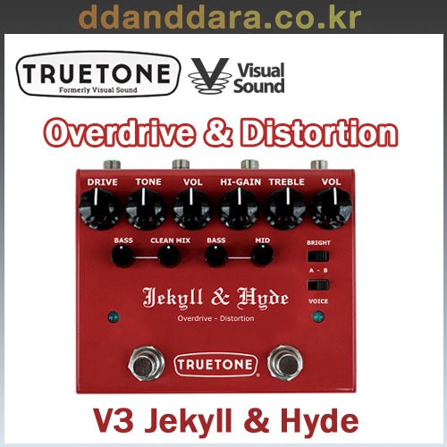 ★딴따라몰★빠른배송★ [True Tone] 구 Visual sound - V3 Jekyll &amp; Hyde - Overdrive 와 Distortion [정품]