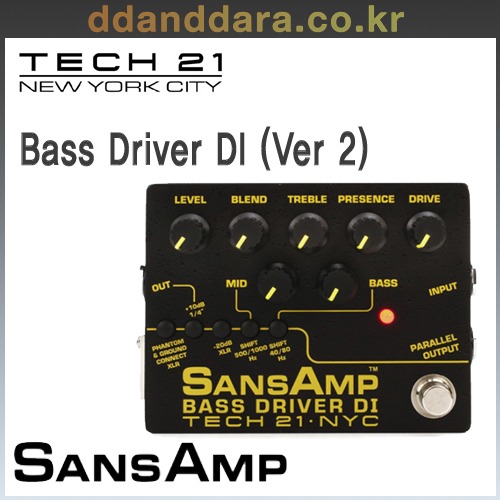 ★딴따라몰★빠른무료배송★ Tech21 SansAmp Bass Driver DI (Ver.2) 베이스 드라이버 디아이 V2 [정품]