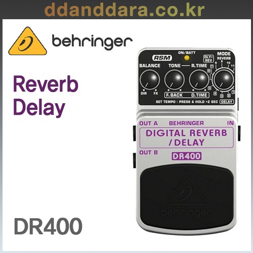 ★딴따라몰★빠른배송★ Behringer DR400 Delay-Reverb 딜레이 리버브 DR-400  [정품]