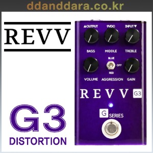 ★딴따라몰★빠른배송★ REVV G-3 Overdrive/Distortion/Preamp 오버드라이브/디스토션/프리앰프 G3 [정품]