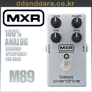 ★딴따라몰★정말빠른배송★ MXR M89 Bass Overdrive M-89 DUNLOP [정품+사은품]