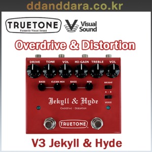 ★딴따라몰★빠른배송★ [True Tone] 구 Visual sound - V3 Jekyll &amp; Hyde - Overdrive 와 Distortion [정품]