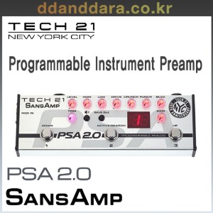 ★딴따라몰★빠른무료배송★ Tech21 SansAmp PSA 2.0 Preamp (일렉&amp;베이스) 프리앰프 [정품]