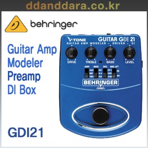 ★딴따라몰★빠른배송★ Behringer GDI21 V-Tone Guitar Amp Modeler/Driver/DI GDI-21 [정품]
