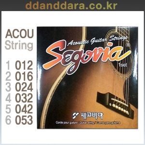 ★딴따라몰★ Segovia Acoustic String 세고비아 통기타 6현 어쿠스틱 기타줄 (012-053)
