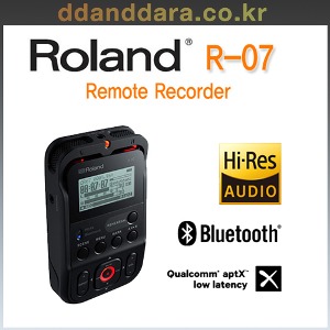 [구매대행 A/S가능] Roland R-07 BK 휴대용 블루투스 리모트 레코더 R07 [ 3~15일내 발송 ]