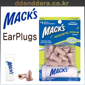 ★딴따라몰★정말빠른배송★ MACK&#039;S Acoustic Foam Ear Plugs Pack 이어플러그 (7쌍)
