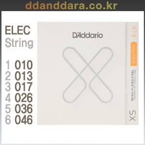★딴따라몰★빠른배송★ Daddario XSE1046 일렉기타스트링 XS Electric Super Light Coated 010-046