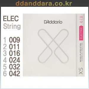 ★딴따라몰★빠른배송★ Daddario XSE0942 일렉기타스트링 XS Electric Super Light Coated 009-042