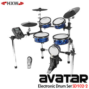 ★딴따라몰★정말빠른배송★ HXW Avatar SD102-2 Electronic Drum Set (올 메쉬헤드 5기통 전자드럼) 아바타 [정품]