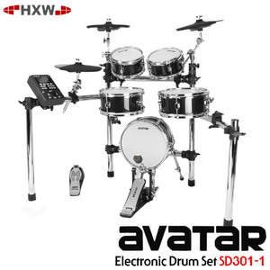 ★딴따라몰★정말빠른배송★ HXW Avatar SD301-1S Electronic Drum Set (올 메쉬헤드 5기통 전자드럼/림샷 심벌초크 지원!) /아바타 [정품]